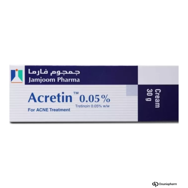 Acretin 0.05% Crème pour le Traitement de l’Acné 30g