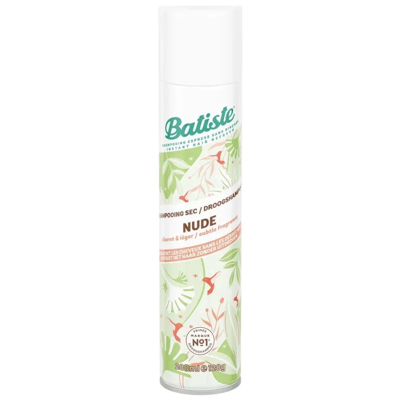 Batiste Shampoing Sec Tous Types de Cheveux - Discret et Léger Nude - 200ml