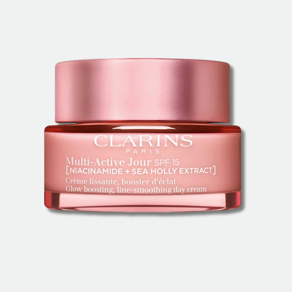 CLARINS Multi-Active Jour SPF 15 - Crème lissante, booster d'éclat, toutes peaux
