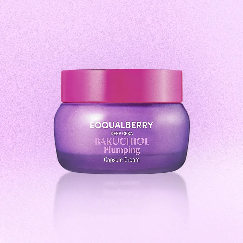 EQQUALBERRY BAKUCHIOL PLUMPING CAPSULE CREAM 50ML
