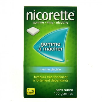 Nicorette 4 mg menthe glaciale 105 Gommes