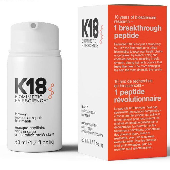 K18 Masque à Réparation Moléculaire sans Rinçage 50 ML