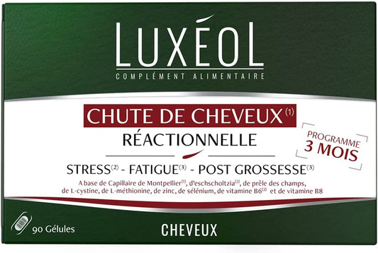 Luxeol Chute de cheveux réactionnelle 3 mois