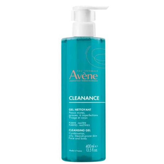 Avene Cleanance Gel Nettoyant Peaux Mixtes, Grasses à Imperfections 400 Ml