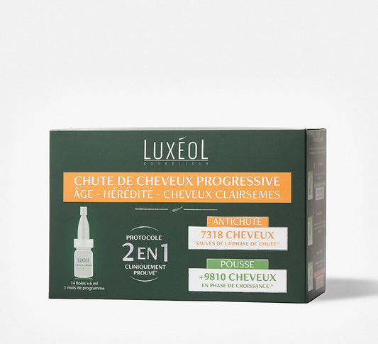 Luxeol Chute de cheveux Progressive 2 en 1