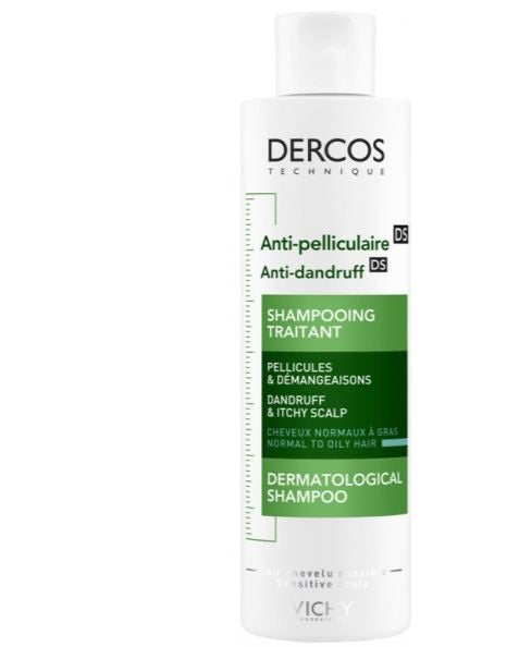 Vichy Dercos shampooing anti-pelliculaire cheveux normaux à gras 200 ml