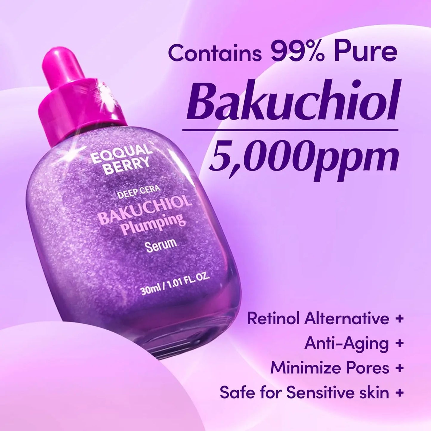 EQQUALBERRY – Bakuchiol Plumping Serum 30 ml
