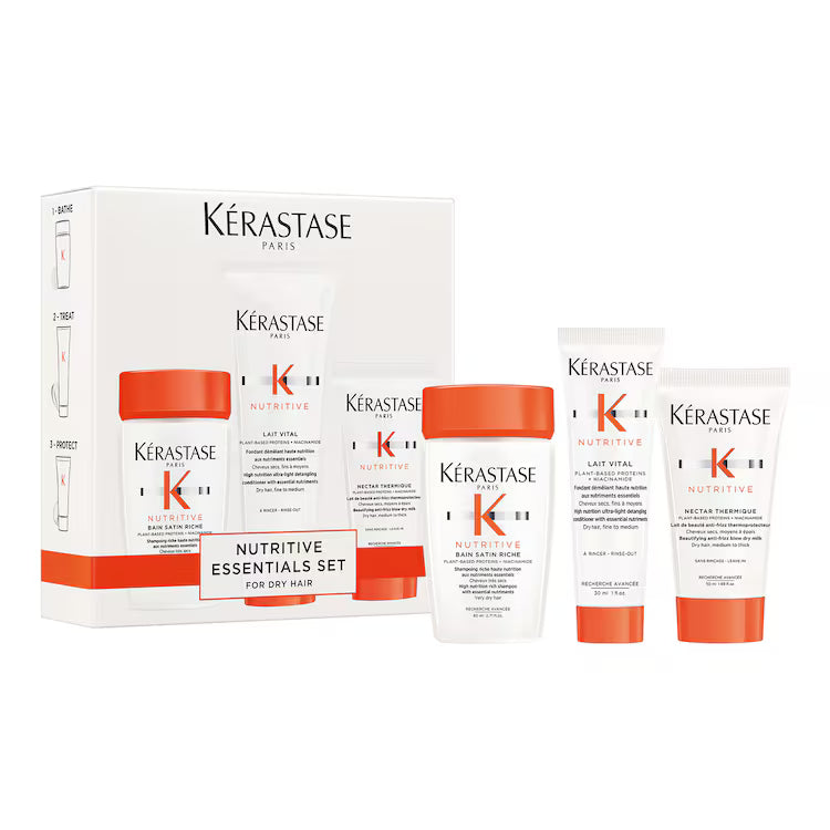 KÉRASTASE Nutritive - Coffret découverte routine shampoing, soin, lait, cheveux secs