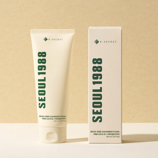 K-SECRET Cleansing Foam Seoul 1988 Pine Cica 1%, Probiotics 150 ml