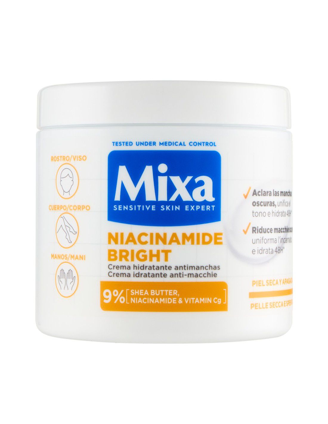 Mixa Pot Niacinamide Bright Crème Anti Taches 400ml