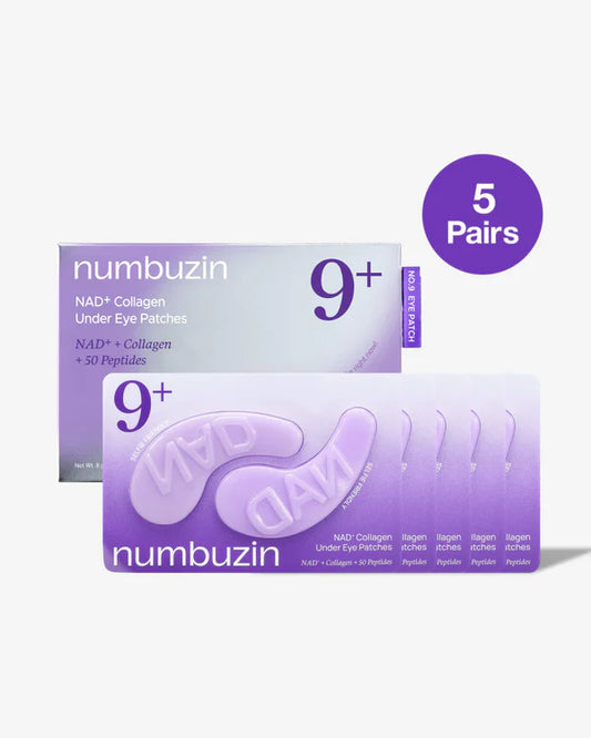 Numbuzin N°9 Patchs Yeux au Collagène & NAD Anti Fatigue et Anti Âge
