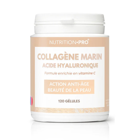 Nutrition. Pro COLLAGÈNE MARIN / ACIDE HYALURONIQUE 120 Gls