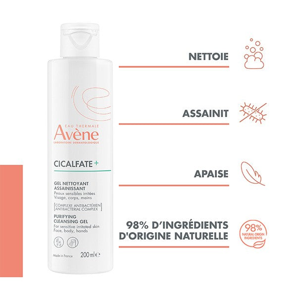 Avène Cicalfate+ Gel nettoyant Assainissant 200 mL