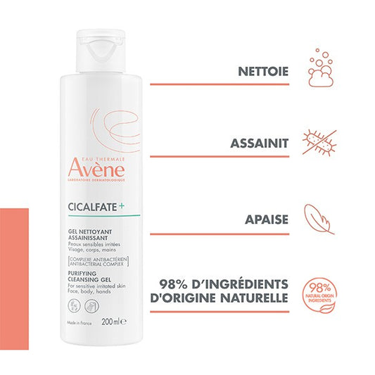 Avène Cicalfate+ Gel nettoyant Assainissant 200 mL