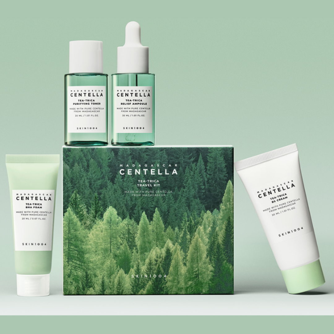 Skin1004 tea trica travel kit (4pcs)
