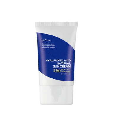 isntree hyaluronic acid natural sun cream spf50 pa++++ 50ml