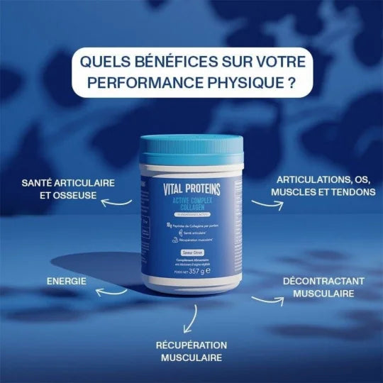Vital Poteins Active Complex Collagen saveur citron 357 gr