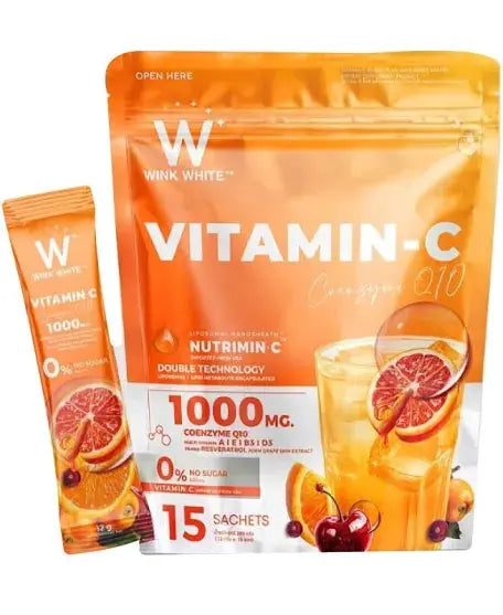 WinkWhite Vitamine C Coenzyme Q10 15 Sachets